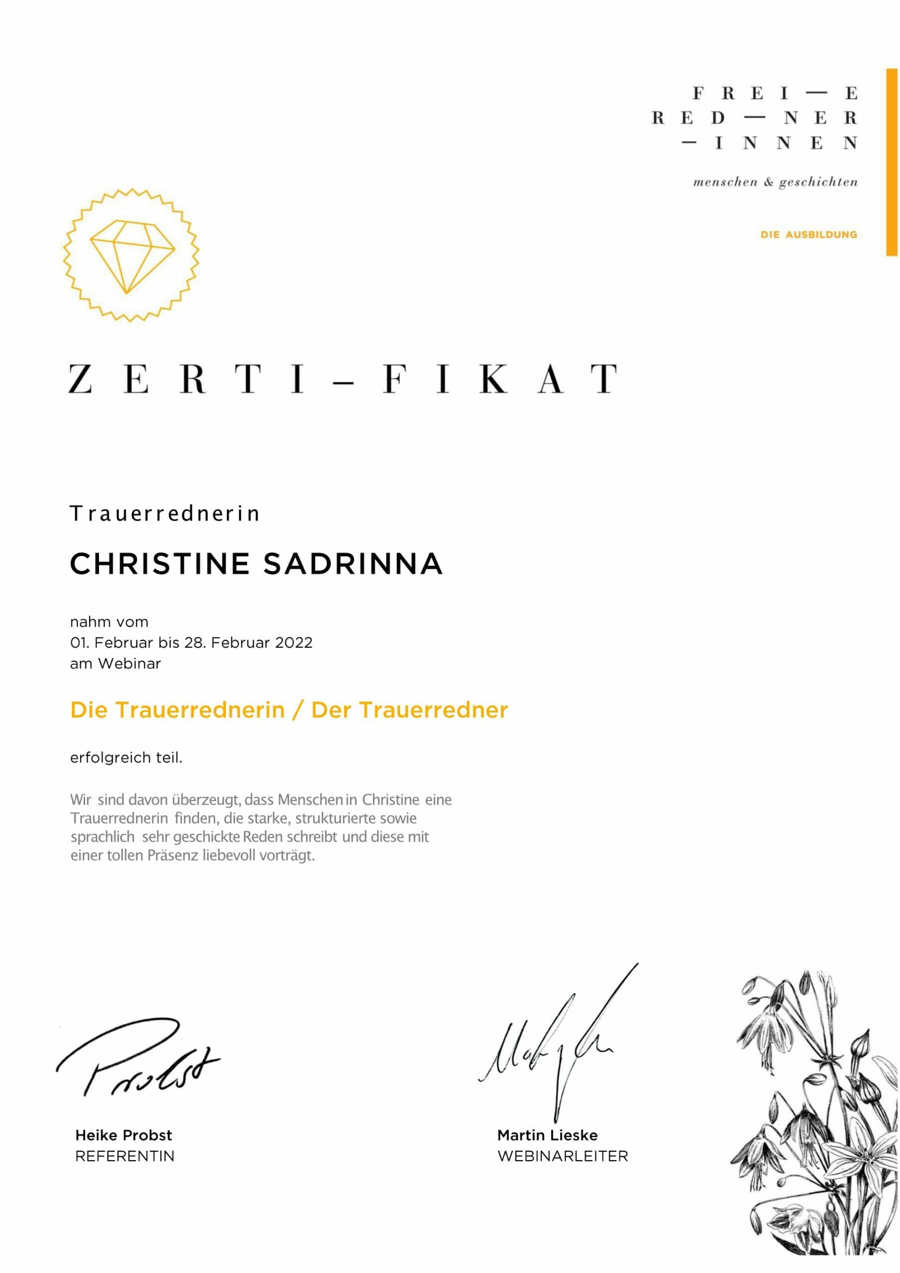 Zertifikat Christine Sadrinna2 scaled 87c18703